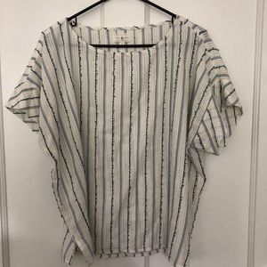 Lou & Grey Gauzy Striped Tunic Top